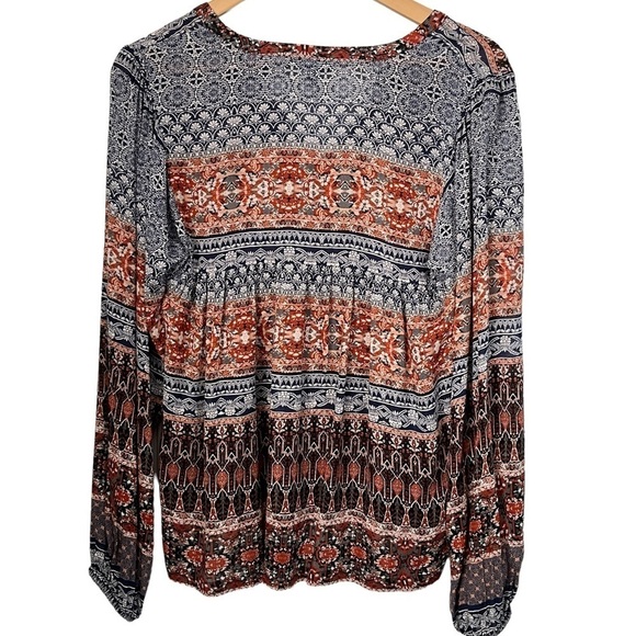 Lucky Brand Bohemian Boho Blouse Size XS - Picture 2 of 11